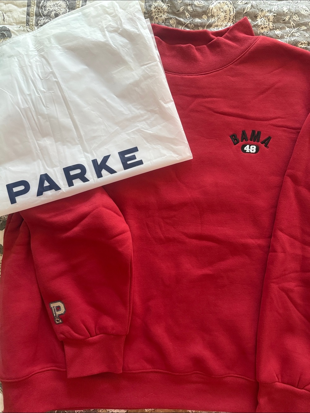 BAMA Red Crewneck Sweatshirt by Unbranded - Picture 4 of 4